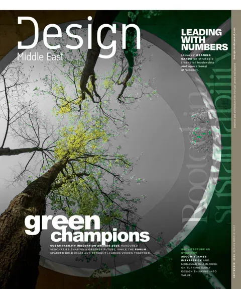 Cover of Design Middle East, September 2026